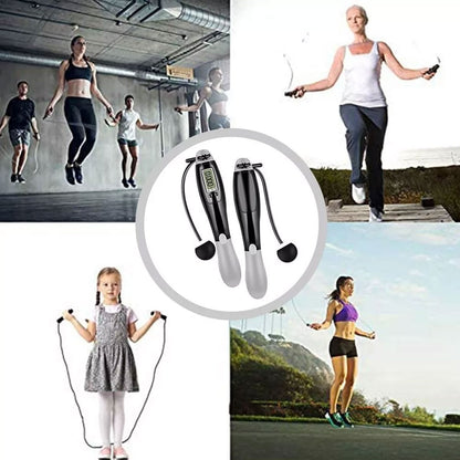 Cordless Skipping Rope  Ropes Smart Screen With Weighted For Sports Fitness