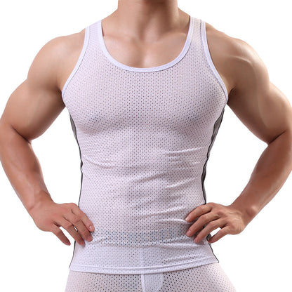 Men's Sports Vest Tank Tops Fitness Mesh Breathable