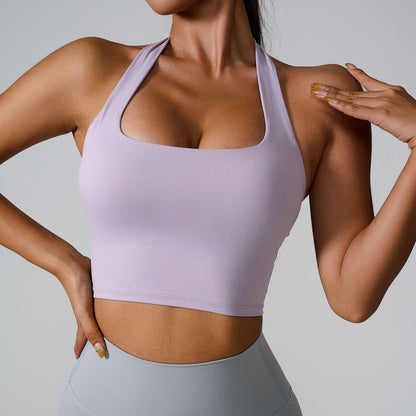 Halter Sports Push Up Bras Running Fitness